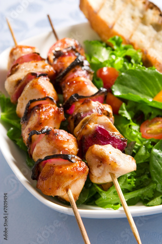 Photo: Grilled chicken and salad Grilled chicken and salad