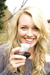 Photo: woman at the vineyard woman at the vineyard