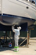 Boat in maintenance