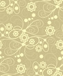  Seamless  with beige flowers 