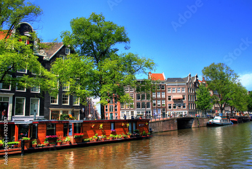 Photo: Floating homes in Amsterdam Floating homes in Amsterdam