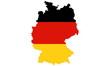 carte et drapeau allemagne