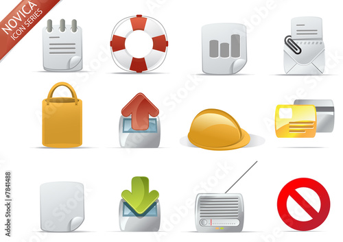 Illustration: web icons - Novica set 7 web icons - Novica set 7