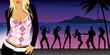 Fashion girl on the dance floor Fashion girl on the dance floor