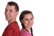 Photo: attractive affectionate young couple attractive affectionate young couple
