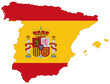 carte et drapeau espagne carte et drapeau espagne