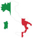 carte et drapeau italie carte et drapeau italie