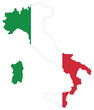 carte et drapeau italie carte et drapeau italie