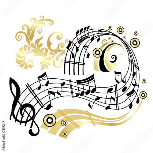musical notes vector. Music Note.