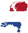 carte et drapeau pays-bas carte et drapeau pays-bas
