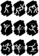 Pictogrammes des jeux olympiques d'été peinture noire(partie 2)