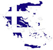 carte et drapeau grèce carte et drapeau grèce