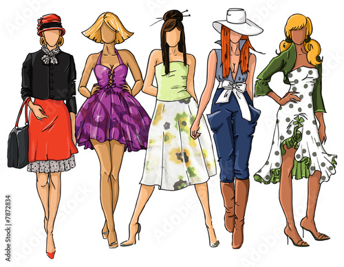 Fashion Designs Drawings on Fashion Dresses    Romina Rossi  7872834   See Portfolio