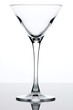 Empty martini glass