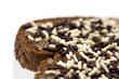 whole wheat breadwith chocolate sprinkles - Close-up