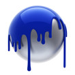 blue poured ball blue poured ball