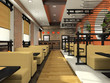 Modern cafe in Japanese style Modern cafe in Japanese style
