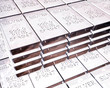 stacks of silver bars stacks of silver bars