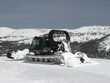 Winch Snowcat on Top of the Mountain