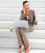 Woman talking on mobile phone