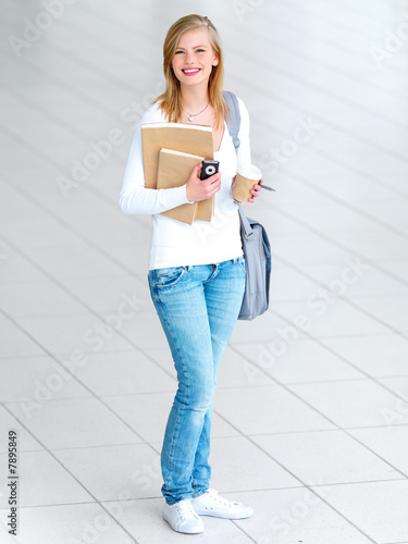 Photo: Portrait of a young beautiful student Portrait of a young beautiful student