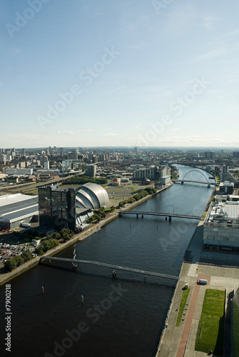 cityscape,city,glasgow,copy space,day,Image Source,scotland,river clyde,aerial view,elevated view,horizon,nobody,travel,structures,bridge,landmark,skyscraper,outdoors,tourism,sky,connections,clyde arc,