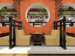 Modern cafe in Japanese style Modern cafe in Japanese style