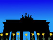 Brandenburg gate in spring