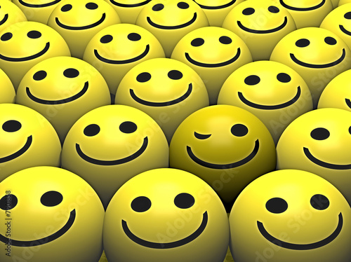 Winking smiley