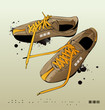 vector sneakers, gym-shoes