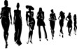 silhouettes de mannequins femme