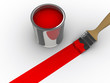 Red paint