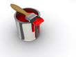 Paint and brush