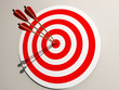 Aimed target