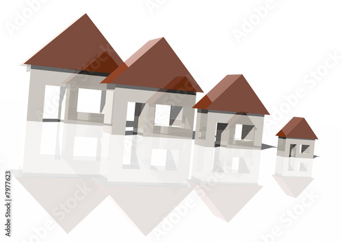 Illustration: Falling house market Falling house market