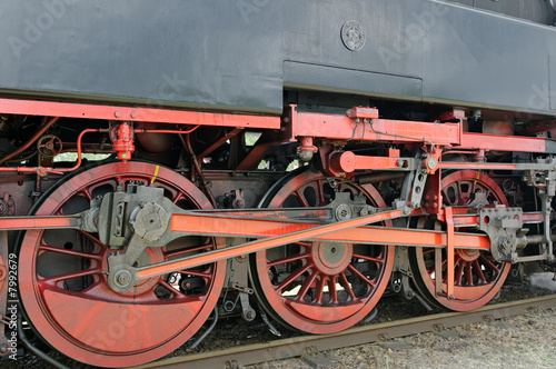 Photo: Initimate part of steam locomotive Initimate part of steam locomotive