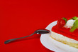 Red dessert