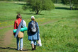 Walking in a nature