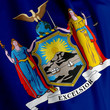 New York Flag Closeup