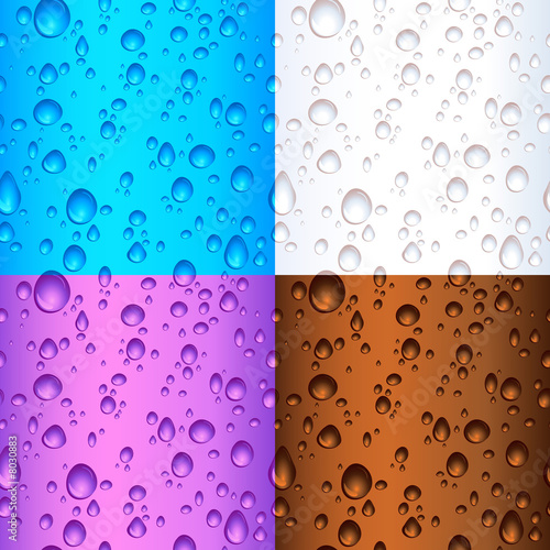 water drop background. Seamless tile water drop