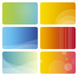 Set of colorful business cards