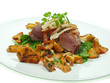sommersalat mit gebratene pfifferlinge und kalbsfilet sommersalat mit gebratene pfifferlinge und kalbsfilet