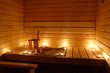 Interior of a Finnish sauna Interior of a Finnish sauna