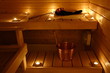Interior of a Finnish sauna Interior of a Finnish sauna