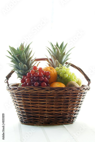 Photo: fruit filled basket fruit filled basket