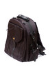 Black backpack isolated on the white background