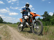 raider sitting on the motocross bike
