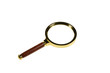 Gold magnifier with wooden handle Gold magnifier with wooden handle