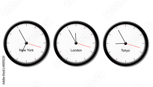 Illustration: time zone time zone
