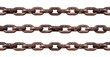 Rusty chain isolated on white